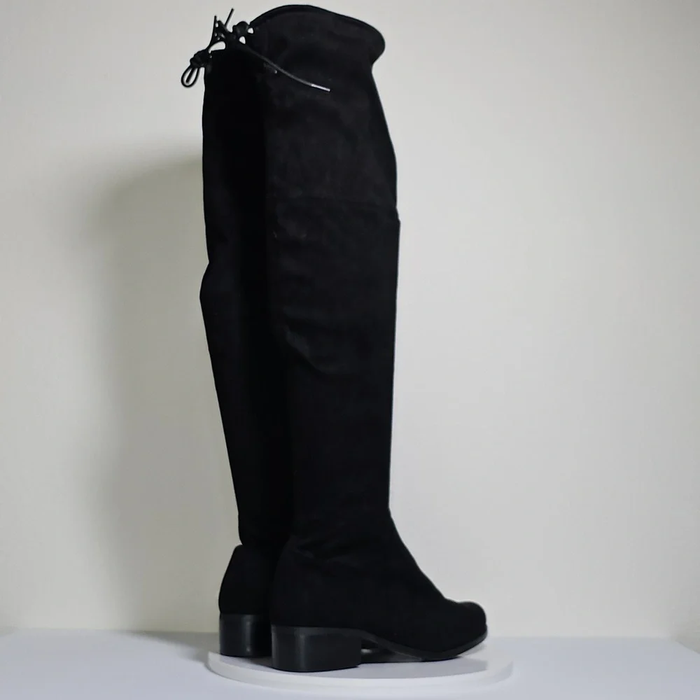 NWT Charles by Charles David Gammon Over The Knee Microsuede Boots Black Size 8
